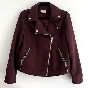 LOFT Suede Moto Jacket